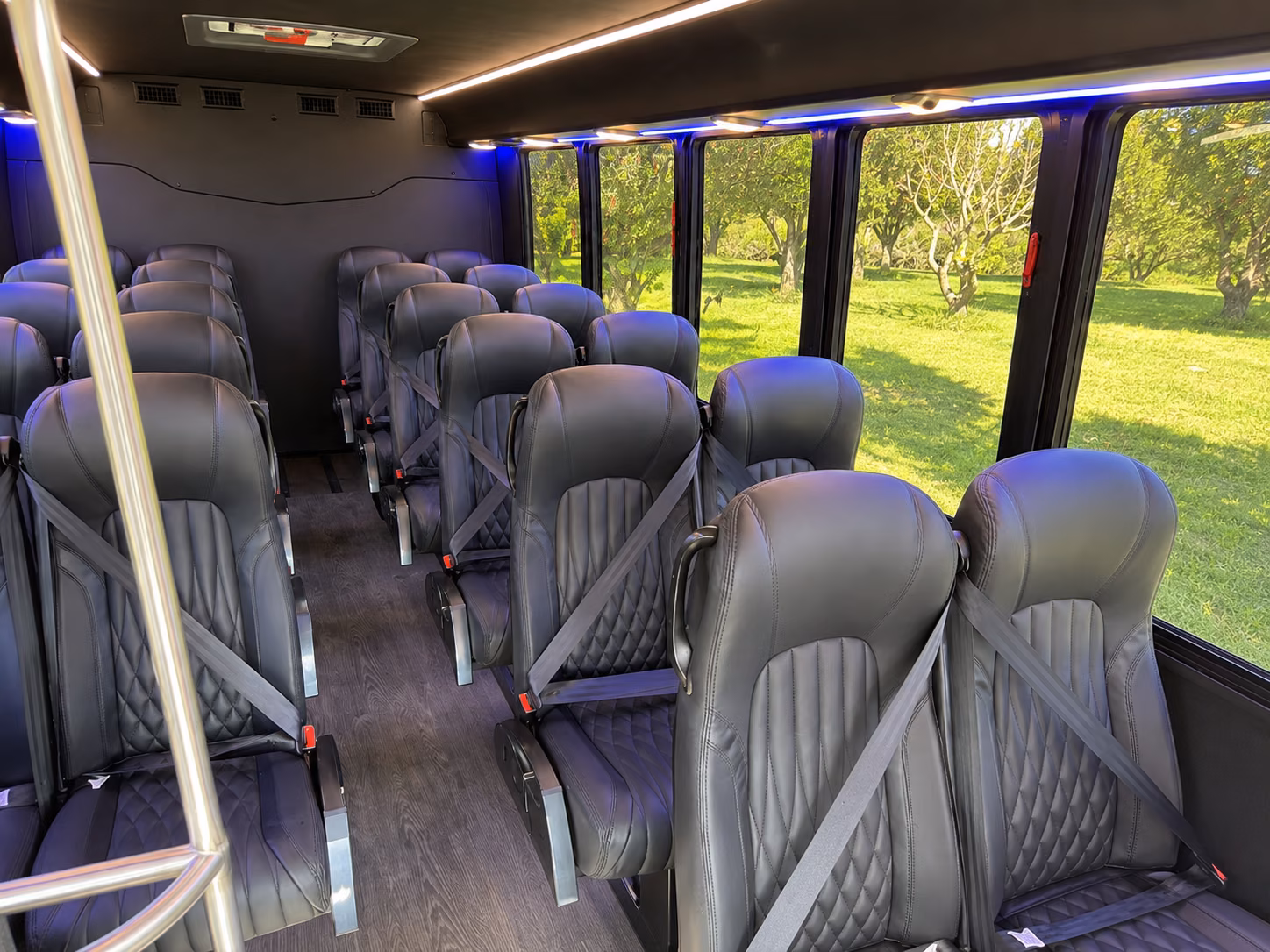 ogden 18 passenger minibus inside