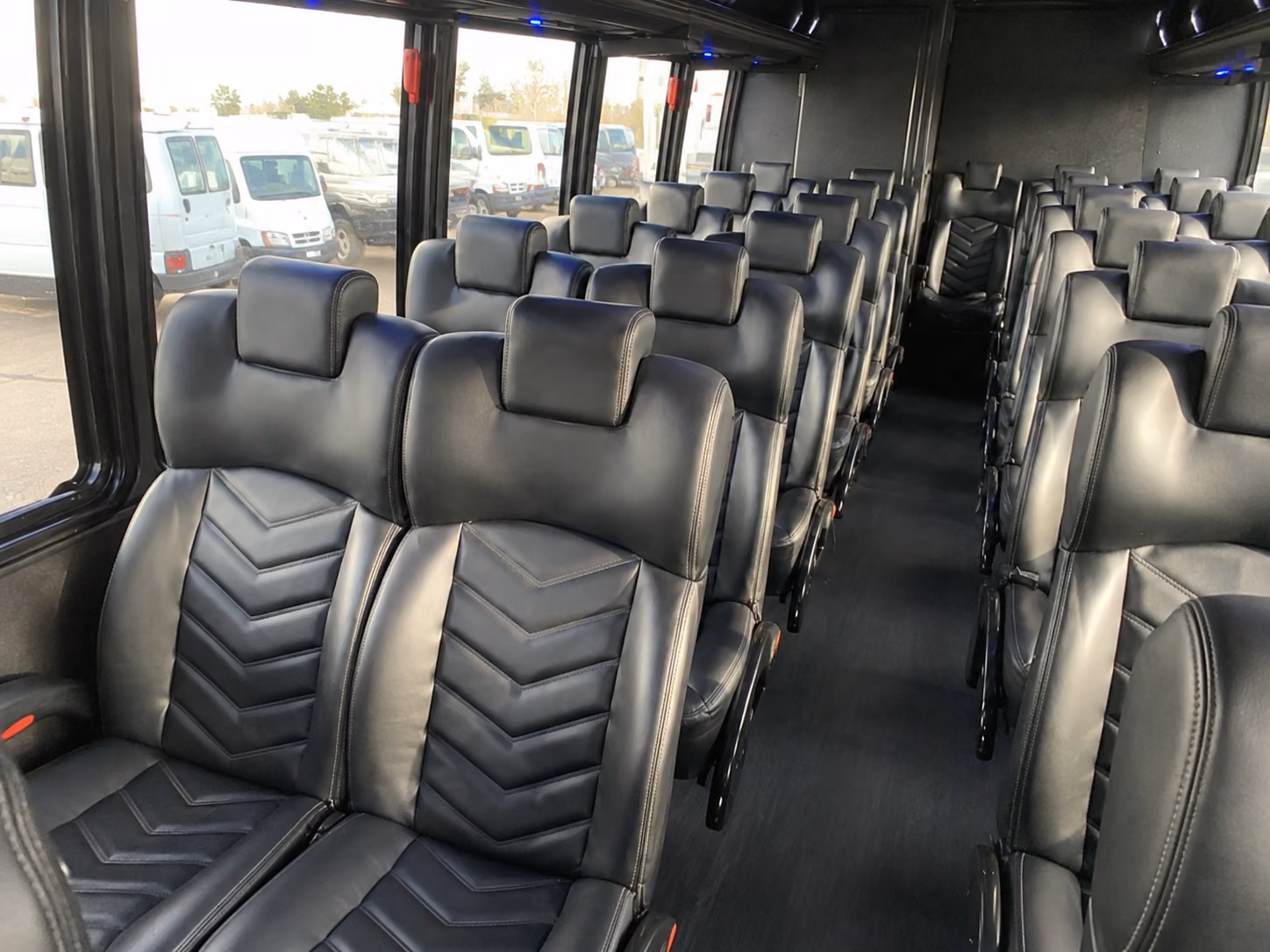 ogden 18 passenger minibus interior