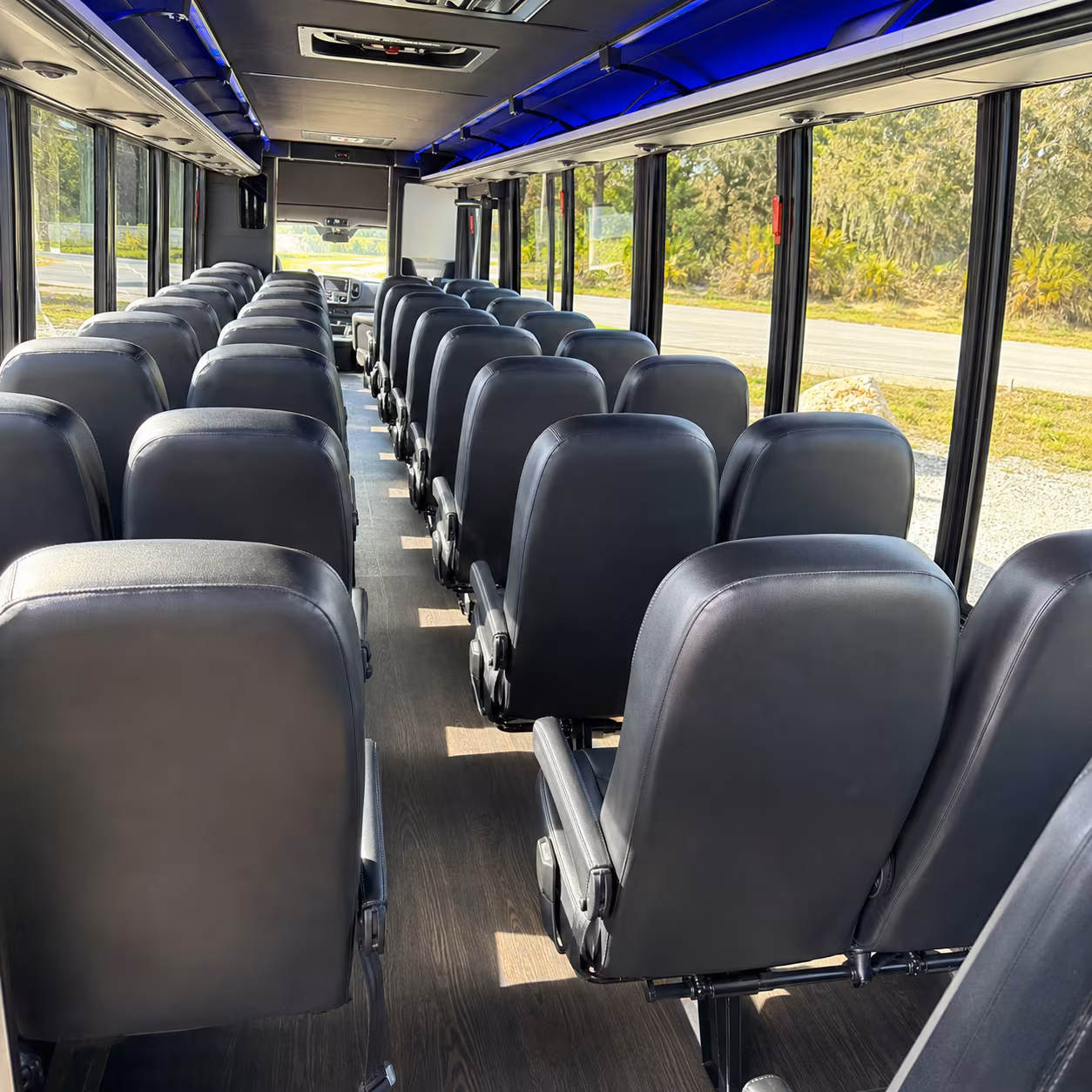 ogden 25 passenger minibus interior