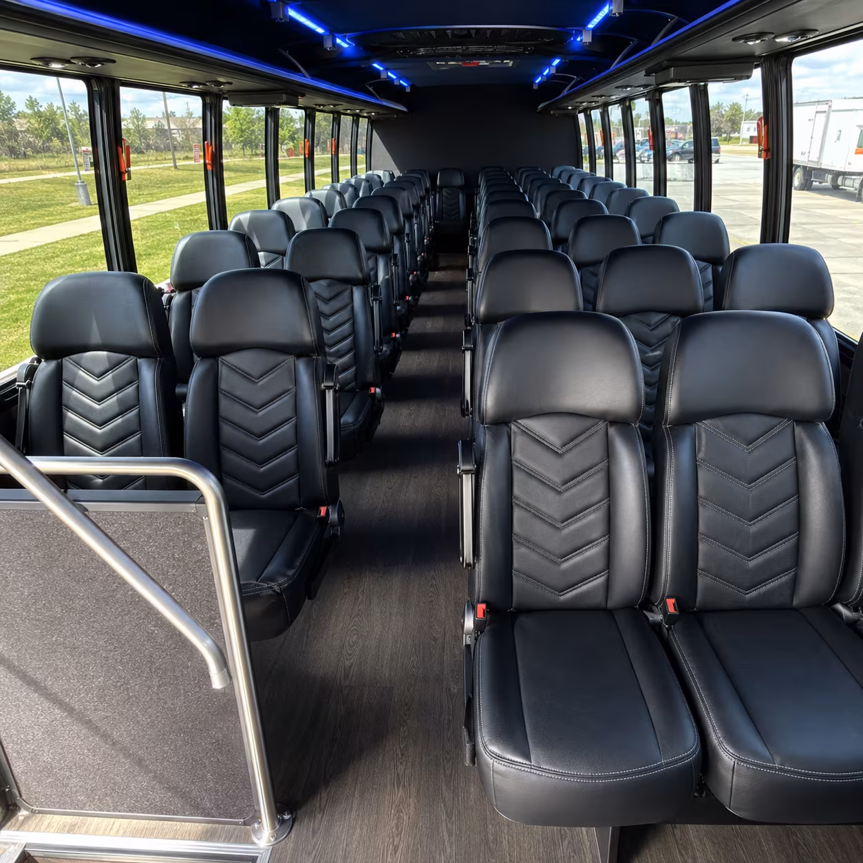 ogden 28 passenger minibus inside