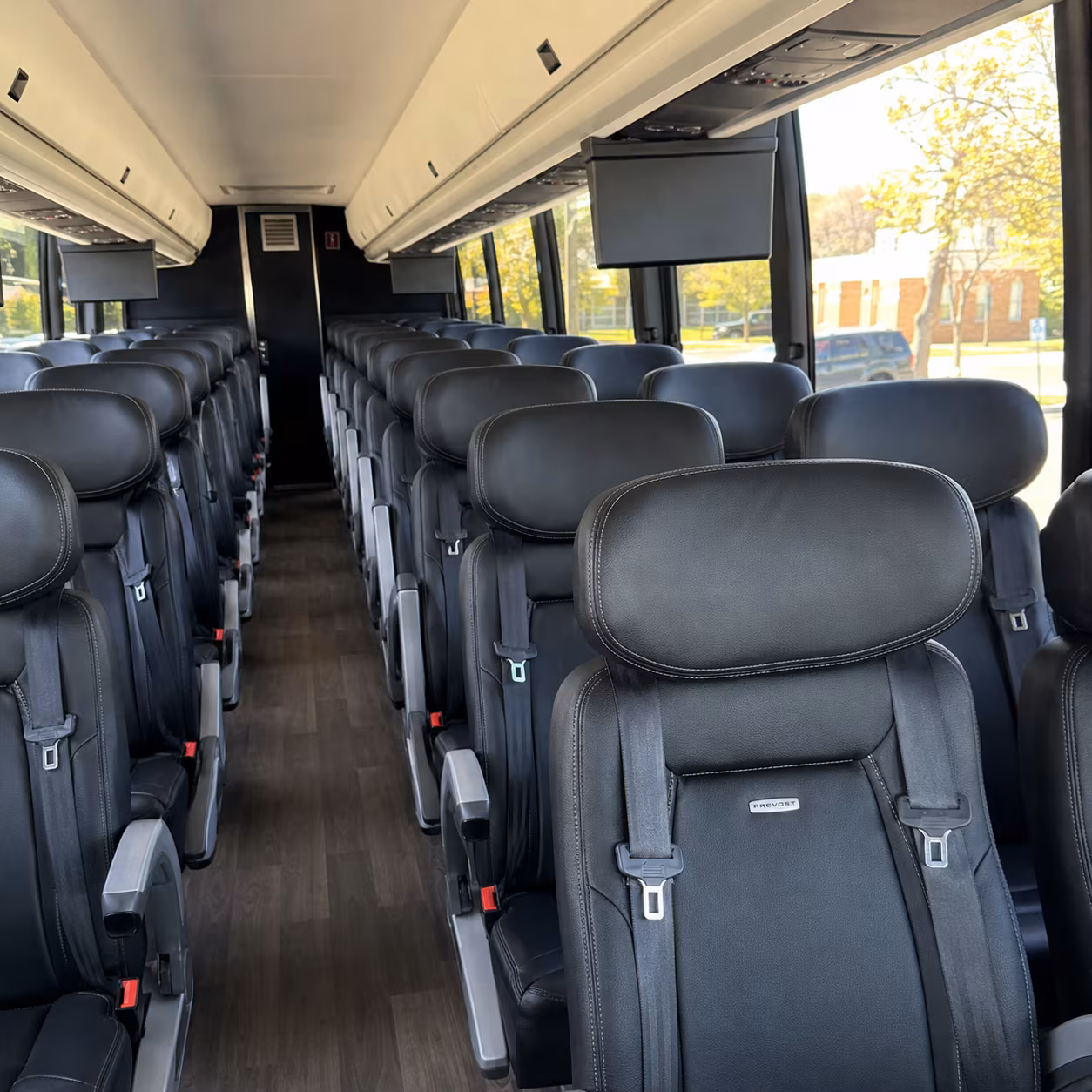ogden 45 passenger charter bus inside