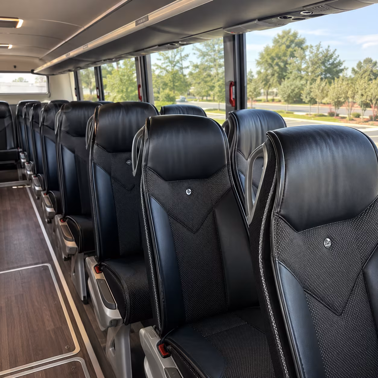 ogden 45 passenger charter bus interior