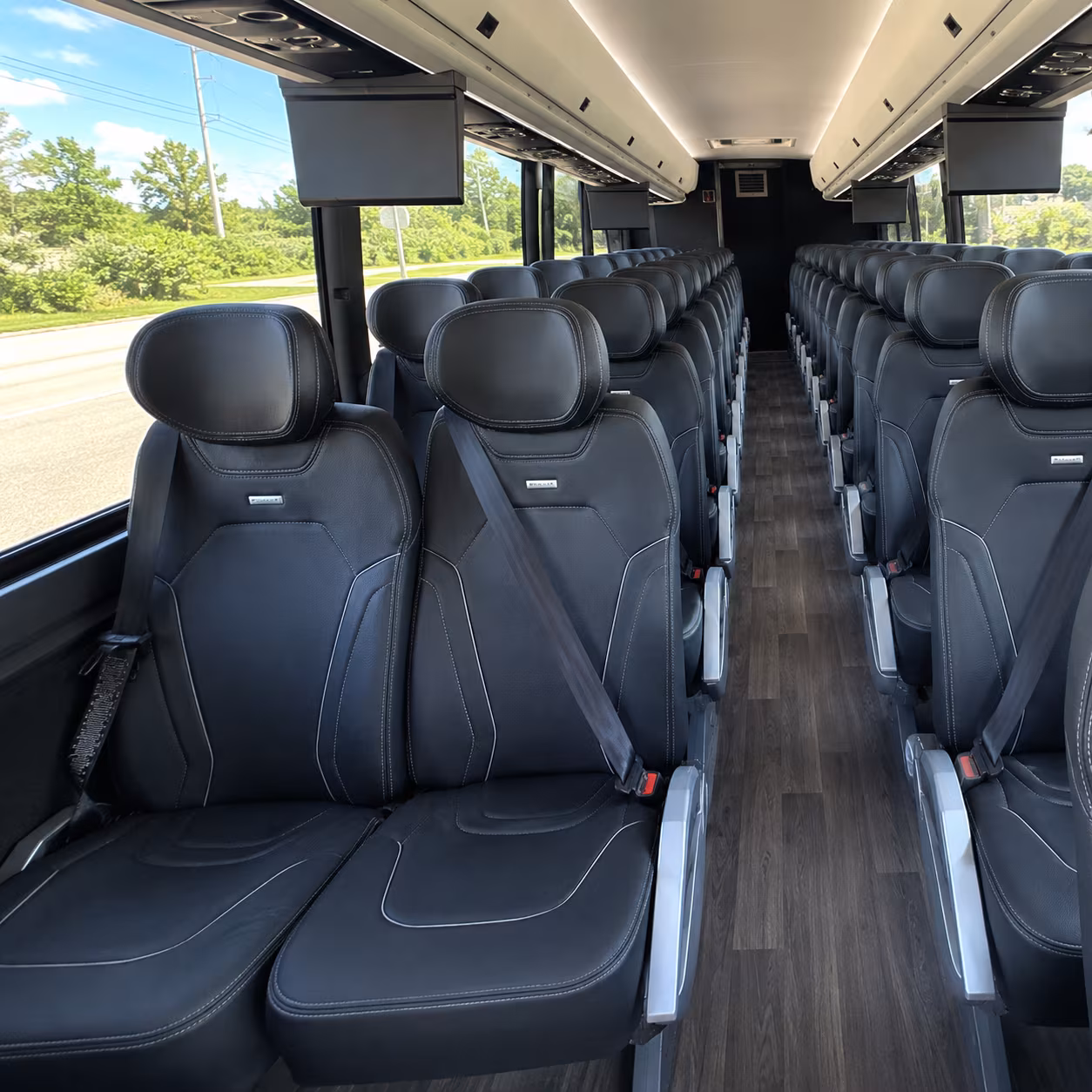 ogden 47 passenger charter bus inside