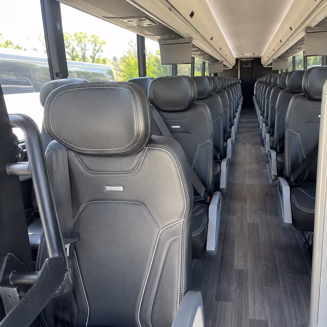 ogden 47 passenger charter bus interior