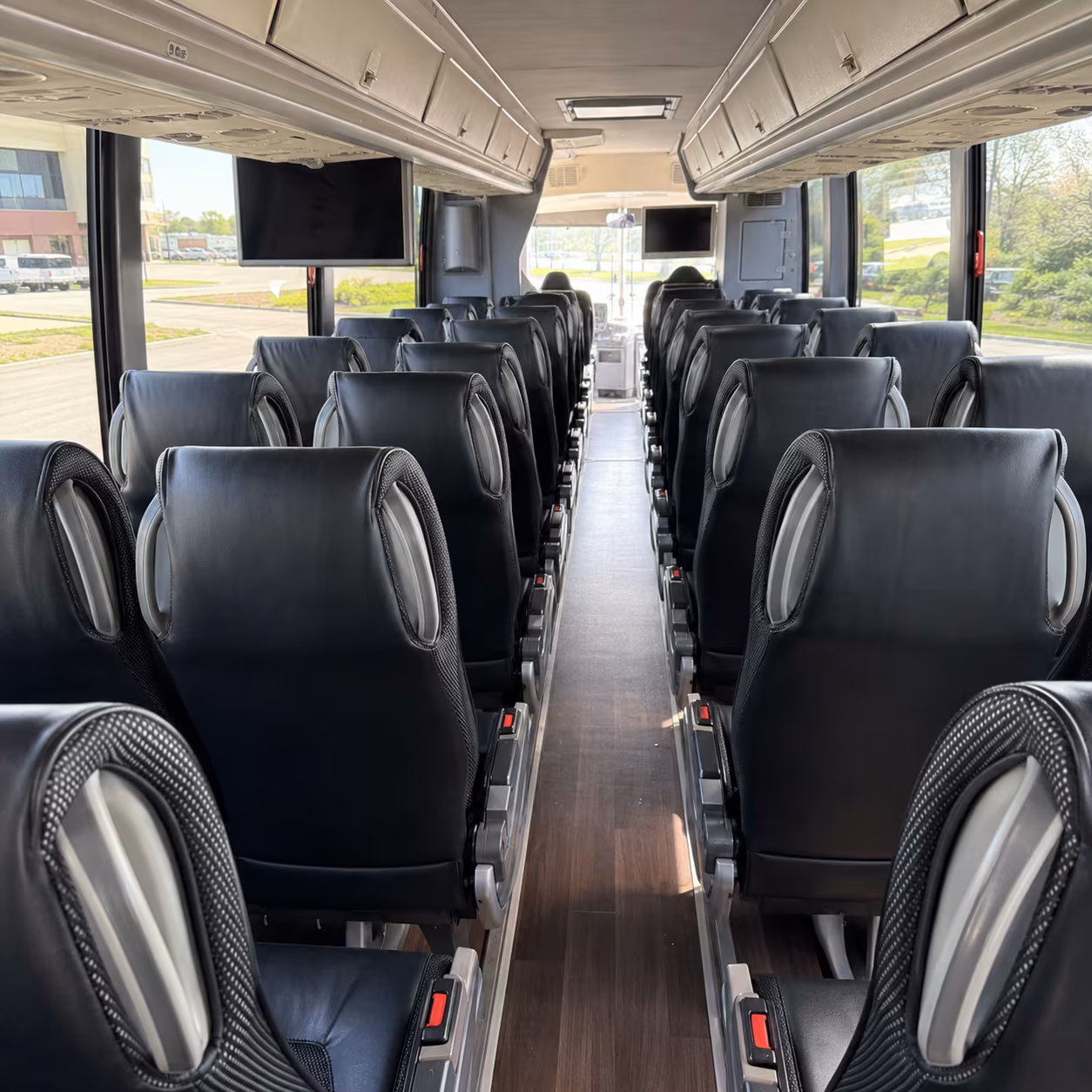 ogden 56 passenger charter bus inside